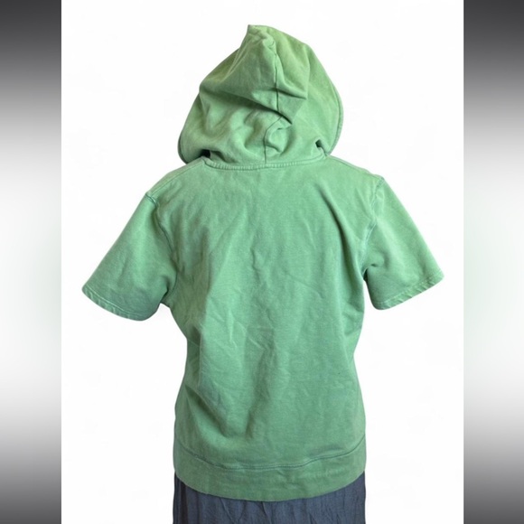 Green Vintage Kozi Y2K Zip-Up T-Shirt Hoodie - Picture 3 of 7